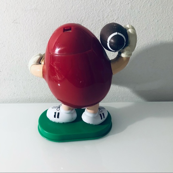 VINTAGE M & M RED FOOTBALL CANDY DISPENSER - Picture 5 of 5